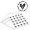 250-Pack Heart Stickers for Greeting Cards, Envelope Stickers for Wedding Invites, Thank You Cards, Letters, Clear Vinyl Save the Date Labels (1.25 in)